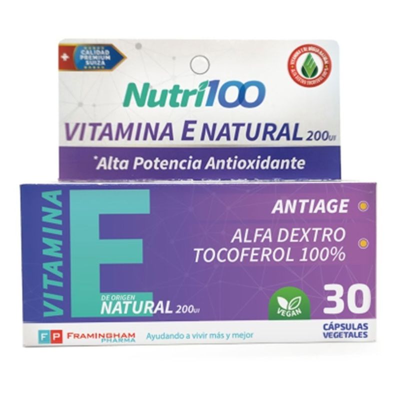 Nutril100-Vitamina-E-Natural-200mg-Antioxidante-30-Capsulas-en-FarmaPlus