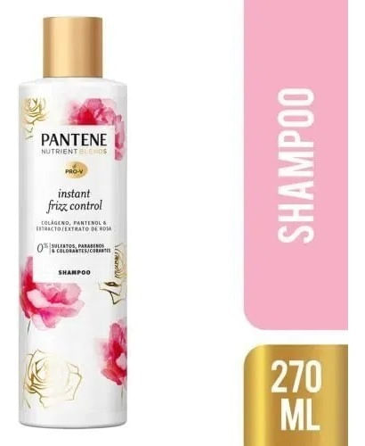 Pantene Nutrient Blends Frizz Control Rose Shampoo 270ml