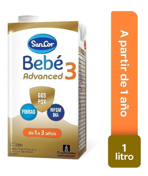 Sancor Bebe Advanced Formula Infantil Etapa 3 Brick 1 Litro