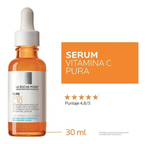La Roche-posay Pure Vitamin C10 Serum Anti-arrugas 30ml