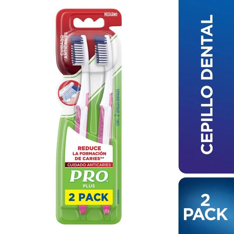 Oral B Cepillo Dental Pro Doble Acción Mayor Alcance 2 X 1 - FarmaPlus