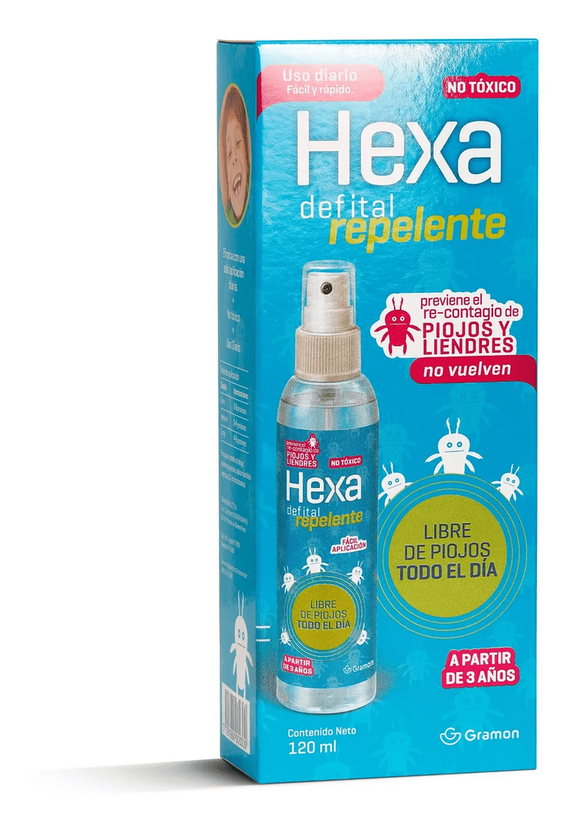 Hexa Defital Repelente Capilar Para Piojos Liendres 120 Ml - FarmaPlus