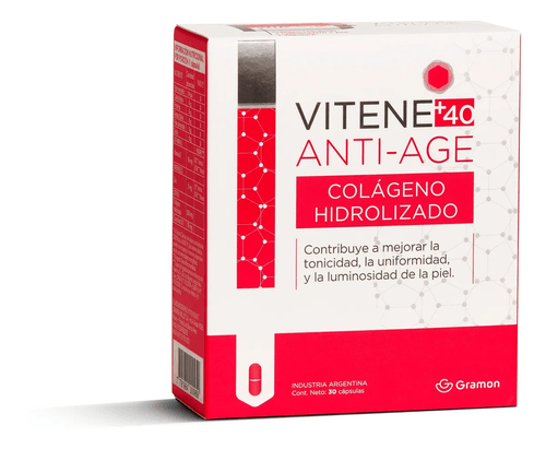 Vitene +40 Anti - Age Colágeno Hidrolizado 30 Cápsulas
