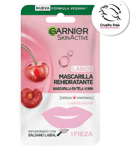 Garnier Skin Active Hidra Bomb 1 Mascarilla De Labios Cereza
