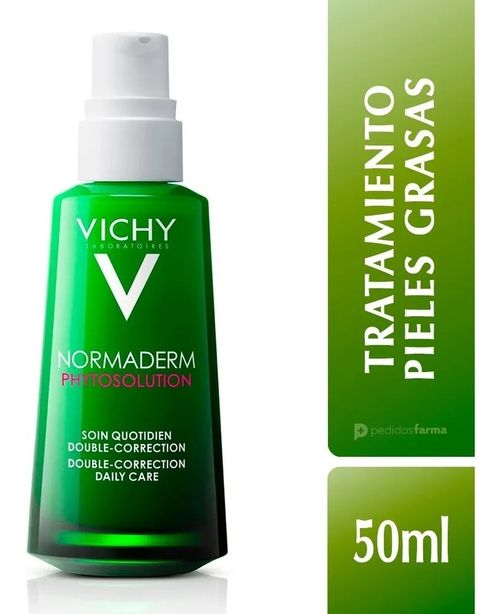 Tratamiento de cuidado diario para pieles grasas y con tendedncia acneica doble Corrección Normaderm Phytosolution  50ml de Vichy