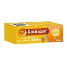 Bayer  Redoxon Vitamina C Sabor Naranja En Caja De 10g 10 Un