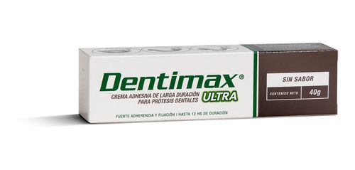 Dentimax Crema Adhesiva Para Protesis Sin Sabor 40g