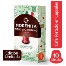 La Morenita Café En Capsulas Blend Italiano 10 Caps X 5,2 Gr