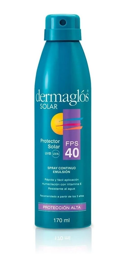 Dermaglos Protector Solar Fps40 Spray Continuo 170ml