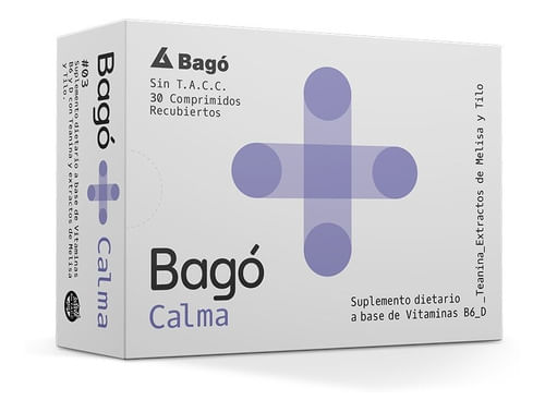 Bago + Calma Suplemento Vitamina B6 Stress Ansiedad 30 Comp