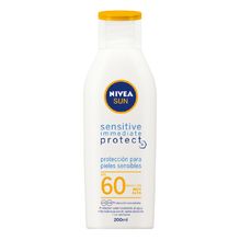 Protector solar NIVEA SUN Protect & Sensitive con Aloe Vera FPS 60 x 200 ml