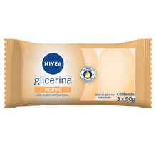 Jabón de glicerina neutro NIVEA Flow Pack para todo tipo de piel 3 x 90 grs
