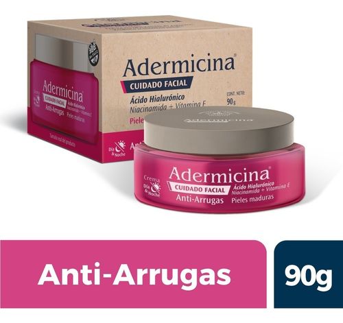 Adermicina Crema Facial Anti-Arrugas Acido Hialurónico 90g