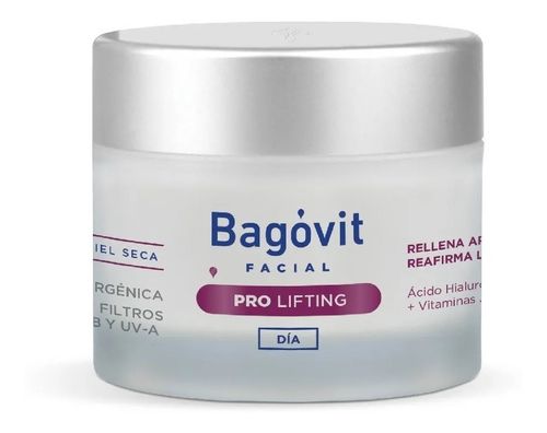 Crema Facial Antiarrugas Reafirmante Bagóvit Pro Lifting de Día para Piel Seca x 55 g