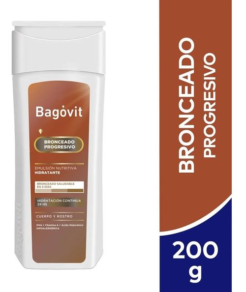 Bagovit A Emulsión Hidratante Autobronceante 200g