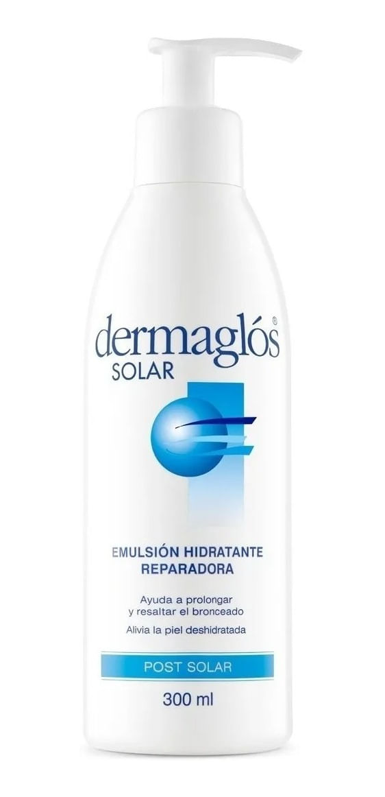 Dermaglos-Post-Solar-Emulsion-Hidratante-Reparadora-300-Ml-en-FarmaPlus