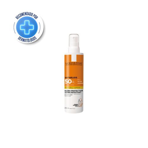 Protector solar NUEVO Anthelios Spray invisible Cuerpo FPS 50+ de La Roche-Posay