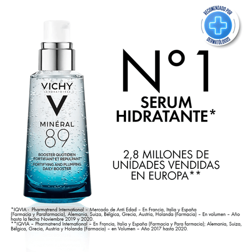 Agua Termal Mineralizante +  Acido Hialuronico de origen natural 50ml de Vichy