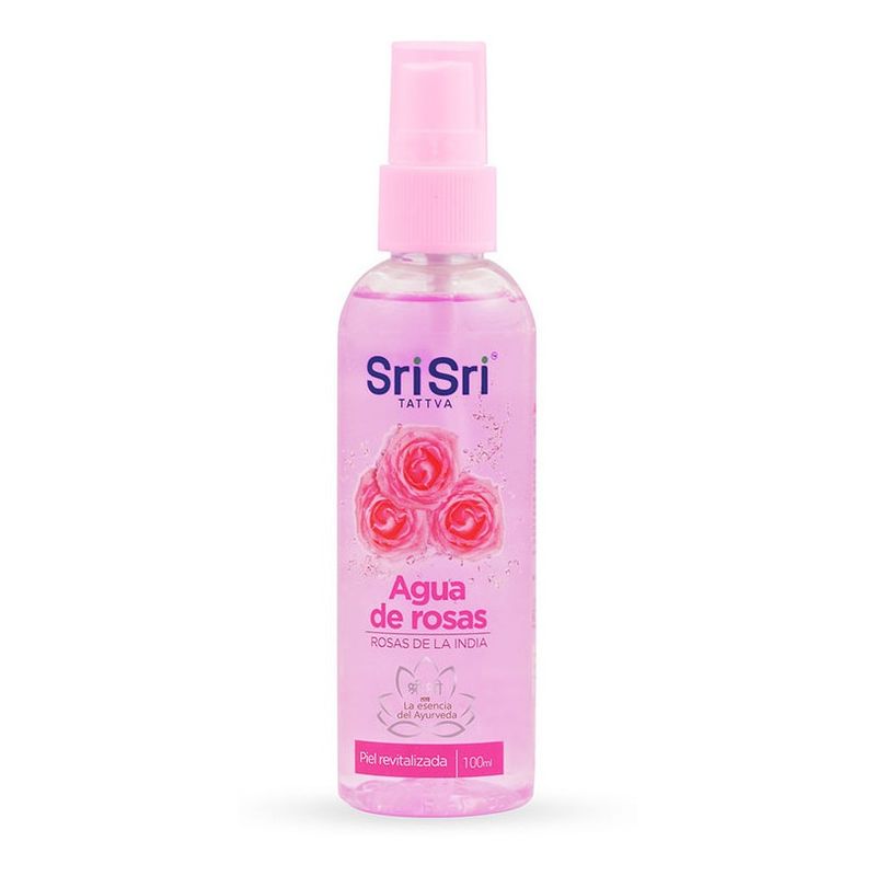 Sri-Sri-Agua-De-Rosas-Ayurveda-Tonico-Facial-Vegano-100ml-en-FarmaPlus