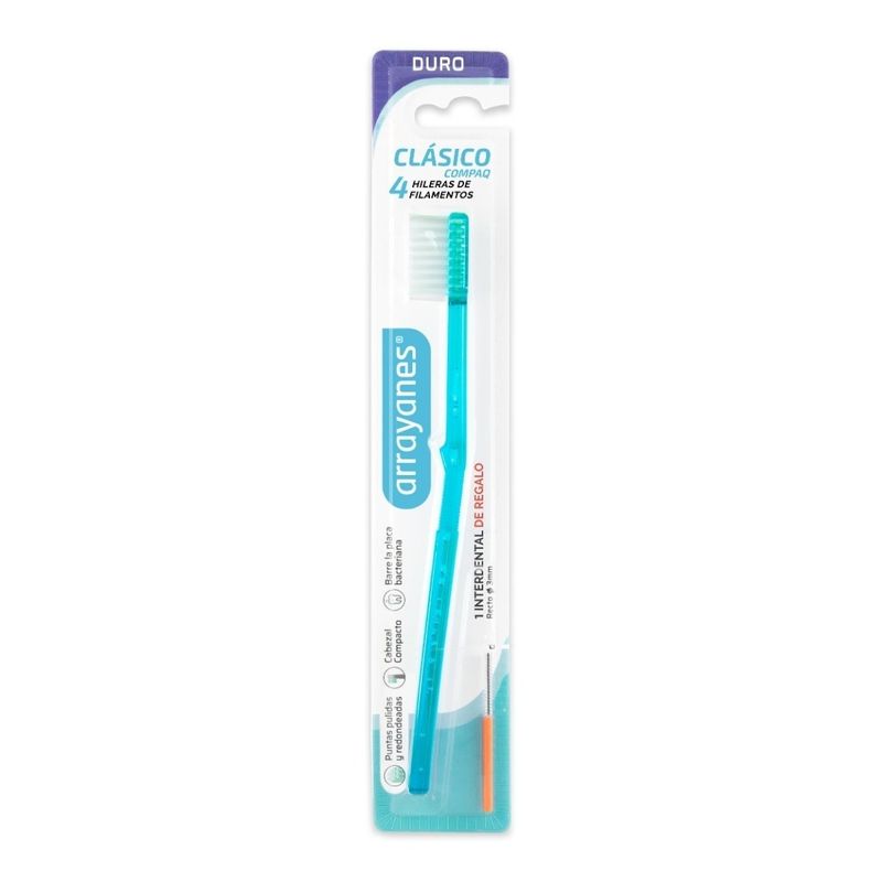 Arrayanes-Cepillo-Dental-Clasico-Compaq-4-Hileras-Duro-1-Uds-en-FarmaPlus