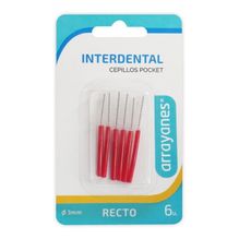 Arrayanes Cepillo Interdental Pocket Cilíndrico 3mm X 6 Uds