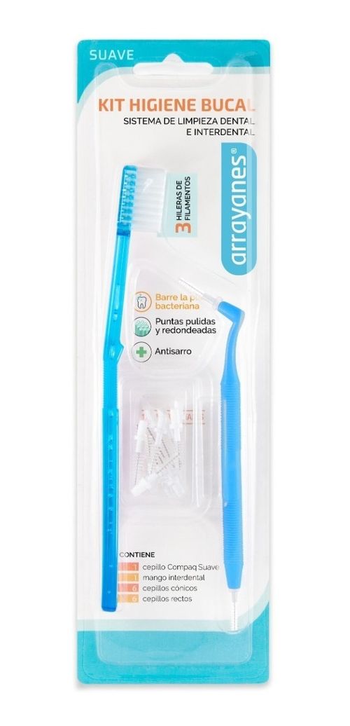 Arrayanes Kit Higiene Bucal Cepillo Dental + Interdental