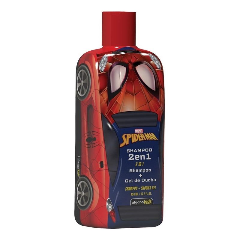 Avengers-Spiderman-Hombre-Araña-Shampoo-2en1-450ml-Algabo-en-FarmaPlus