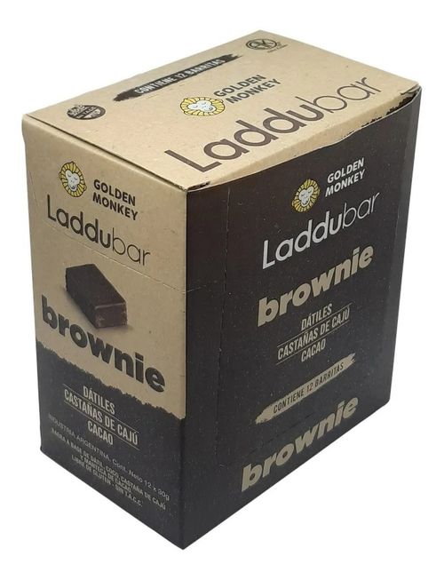 Barrita Brownie Dátiles Cajú Laddubar Vegan S/tacc 30g 12u