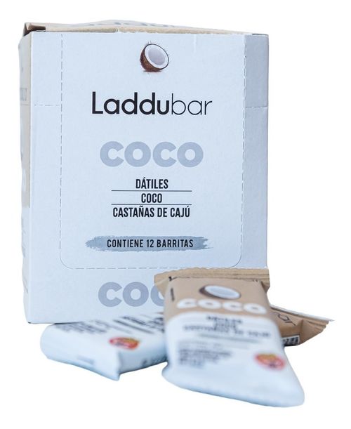 Barrita Coco Dátiles Cajú Laddubar Vegan S/tacc 30g 12u