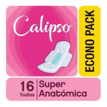 Calipso Toalla Femenina Super Anatómica Cola Less 16 Uds