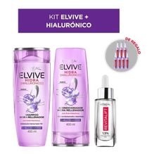 Kit Hialuronico Serum Shampoo Y Acondicionador Elvive