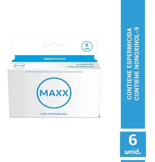 Maxx Espermicida Preservativos 6 Unidades