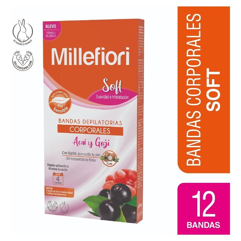 Millefiori-Banda-Depilatoria-Corporal-Soft-Acai-Y-Goji-12-U-en-FarmaPlus