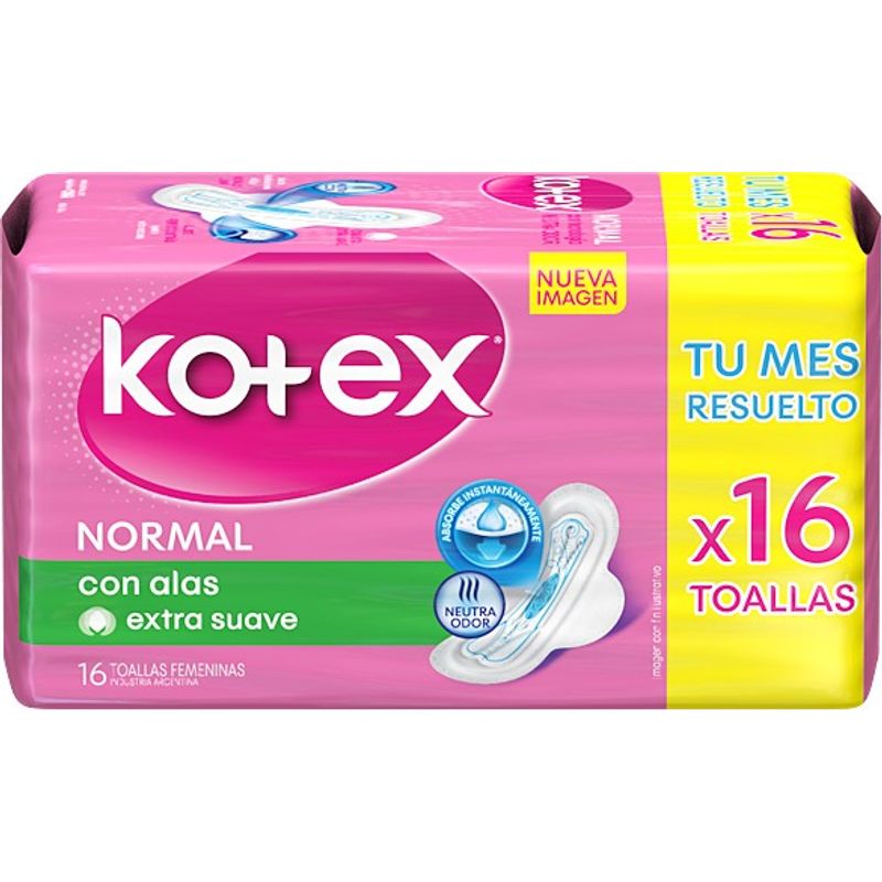 Toallitas-Femeninas-Kotex-Normal-Con-Alas-16-u-en-FarmaPlus