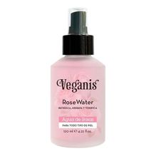 Veganis Agua De Rosas Refresca Hidrata Y Tonifica 120ml