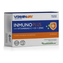 VitaminWay Inmuno Plus Con Vitaminas C D + Zinc 30 Capsulas