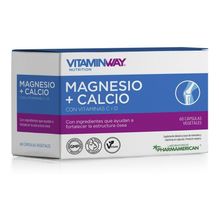 VitaminWay Magnesio + Calcio Con Vitamina C Y D 60 Cápsulas