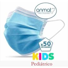 Barbijo Tricapa Sms Quirurjico Para Niños Con Anmat X50un