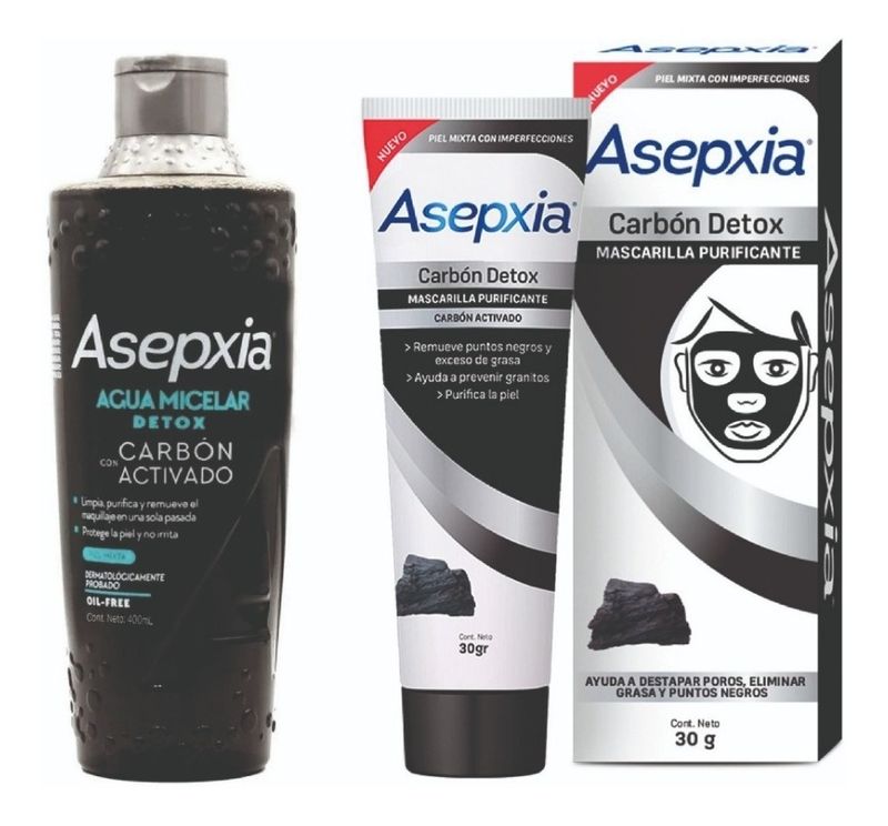 Kit-Asepxia-Agua-Micelar-Carbon-200ml---Mascara-Peel-Off-30g-1