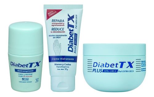 Diabet Tx Kit Crema Plus + Crema De Manos + Antitranspirante