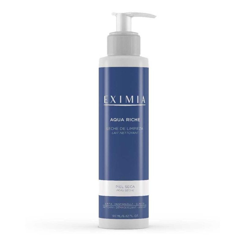 Eximia-Aqua-Riche-Leche-De-Limpieza-Piel-Seca-190ml-en-FarmaPlus