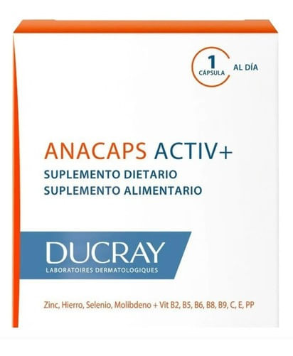 Ducray Anacaps Tratamiento Caída De Cabello X 30 Cápsulas