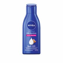Crema corporal hidratante NIVEA Milk Nutritiva para piel extra seca en botella x 125 ml