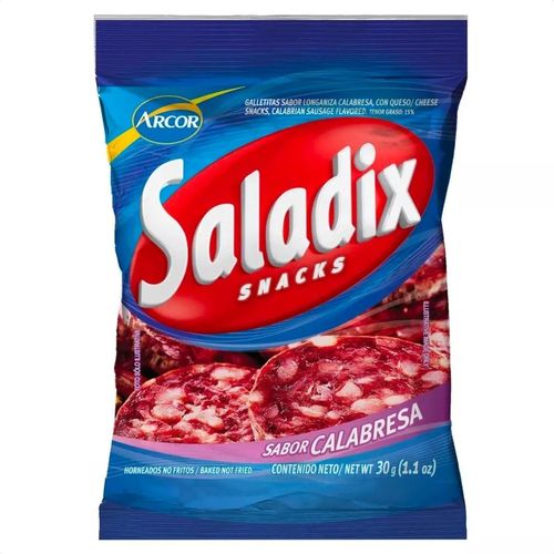 Galletitas Saladix Calabresa Longaniza Snack 30g