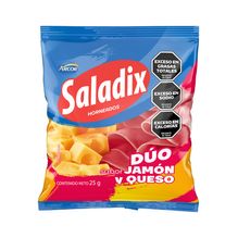 Galletitas Saladix Duo Jamon Y Queso Horneados Snack 25g
