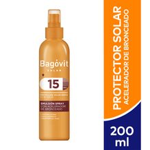 Bagovit Spray Solar Fps15 - Acelerador De Bronceado 200g