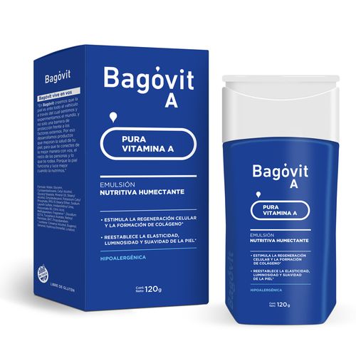 Emulsión Nutritiva Humectante Bagóvit A por 120 gramos