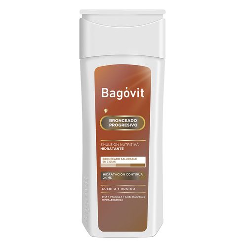 Emulsión Hidratante Autobronceante Bagóvit A por 200 gramos