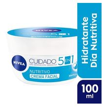 Crema Facial Nivea Cuidado Nutritivo 5 En 1 X 100ml