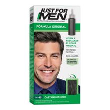 Just For Men Tintura En Shampoo Cubre Canas Castaño Oscuro